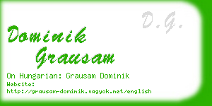 dominik grausam business card